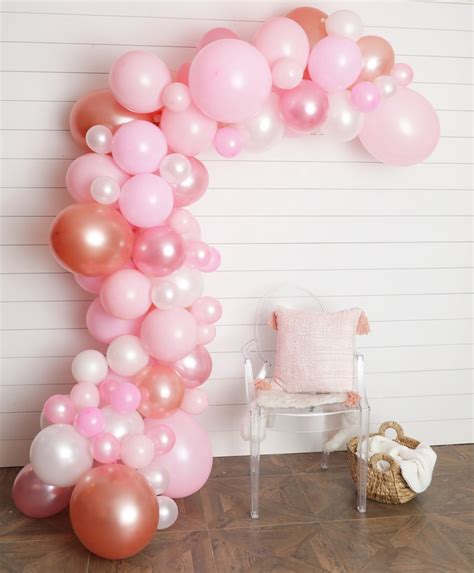 pink balloon arch